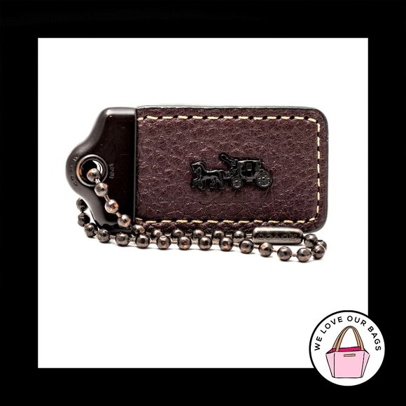 Coach Accessories - COACH 1941 FIRST GENERATION Rogue Oxblood Leather Fob Bag Charm Keychain HangTag